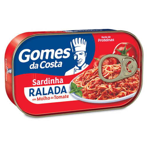 Sardinha Ralada ao Molho de Tomate Gomes da Costa Lata 100g