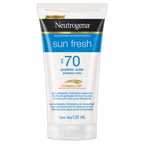 Protetor Solar FPS 70 Neutrogena Sun Fresh Bisnaga 120ml