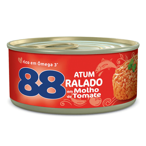 Atum Ralado em Molho de Tomate 88 Lata 140g