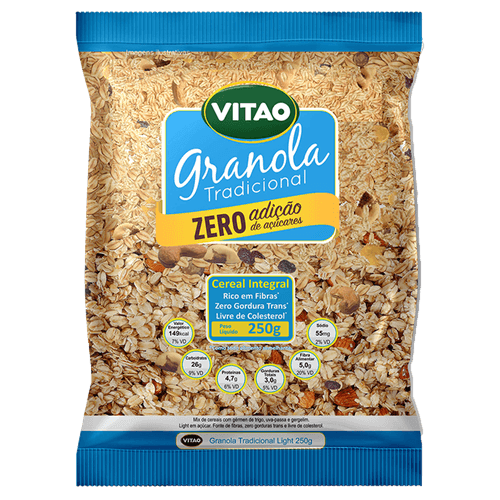 Granola Tradicional sem Adição de Açúcar Vitao Pacote 250g