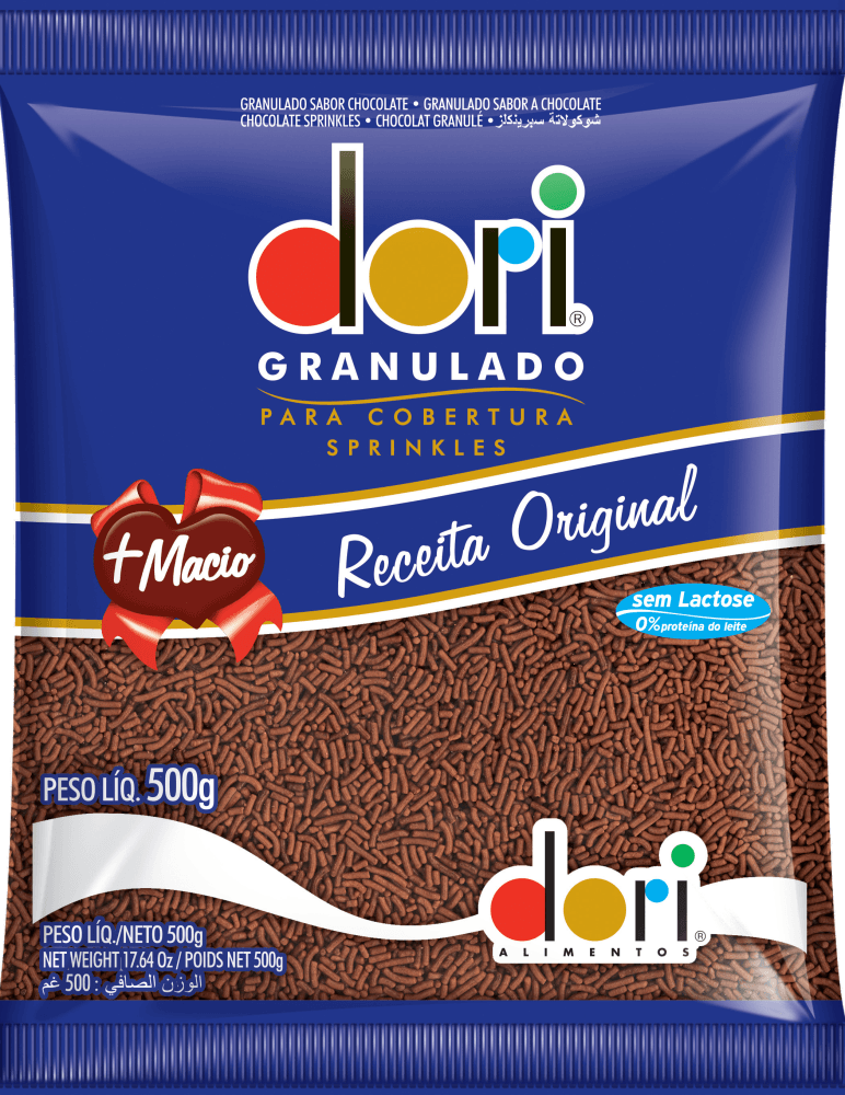 Confeito-Granulado-para-Cobertura-Chocolate-Zero-Lactose-Dori-Pacote-500g