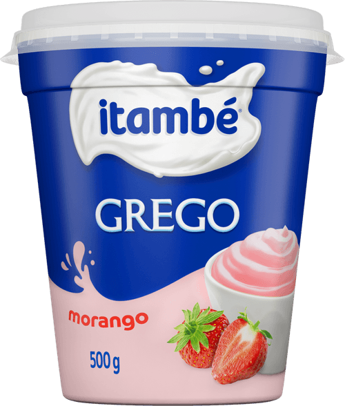 Iogurte com Preparado de Fruta Morango Grego Itambé Pote 450g