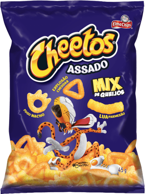 Salgadinho de Milho Mix de Queijos Elma Chips Cheetos Pacote 45g