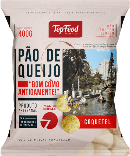 Pão de Queijo Topfood Coquetel Pacote 400 g