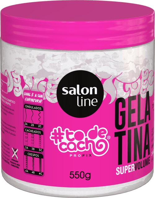 Gelatina Salon Line #to De Cacho Vai Ter Volume Sim Pote 550g