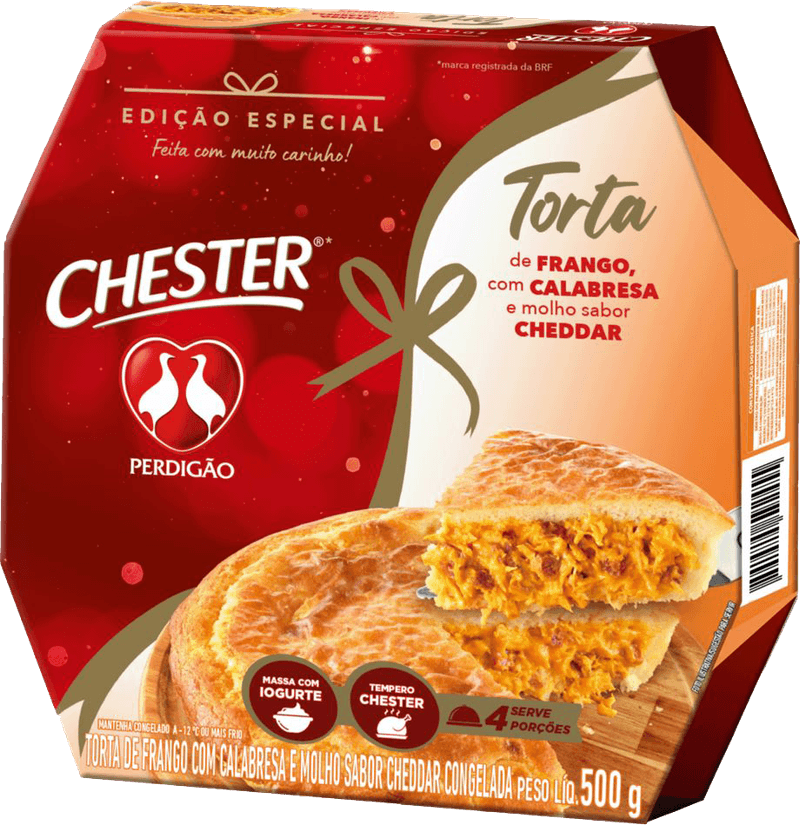 Torta-Congelada-de-Frango-com-Calabresa-e-Molho-Cheddar-Perdigao-Chester-Caixa-500g-Edicao-Especial