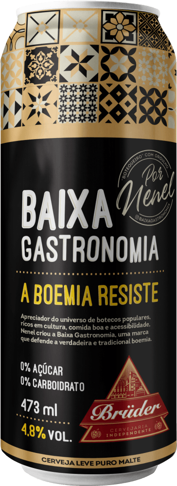 Cerveja Bruder Baixa Gastronomia Puro Malte 473ml