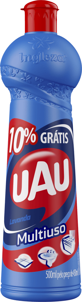 Limpador UAU Multiuso Lavanda 450ml Grátis 50ml