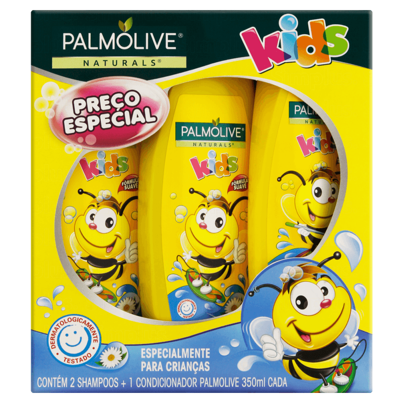 Kit-2-Shampoos---1-Condicionador-Camomila-Palmolive-Naturals-Kids-350ml-Cada-Preco-Especial