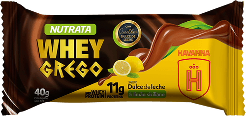 Barra de Proteína Doce de Leite & Limão Siciliano Whey Grego Havanna Nutrata 40g