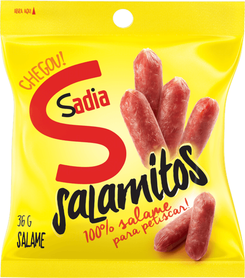 Salame 11g de Proteína Original Sadia #Salamitos 36g