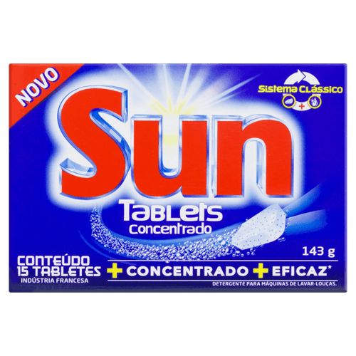 Detergente Tablet Sun Lava Louças 143g