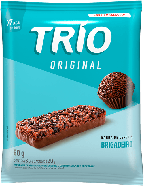 Barra de Cereal Trio Brigadeiro 60g 3 Unidades