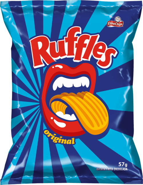 Batata Frita Ondulada Original Elma Chips Ruffles Pacote 57g