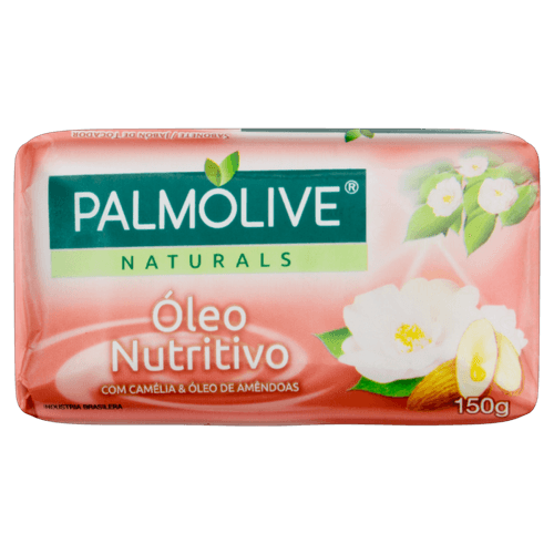 Sabonete em Barra Óleo Nutritivo com Camélia & Óleo de Amêndoas Palmolive Naturals Envoltório 150g