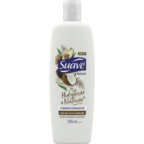 Condicionador Óleo de Coco e Abacate Suave Naturals Hidratação e Nutrição Frasco 325ml
