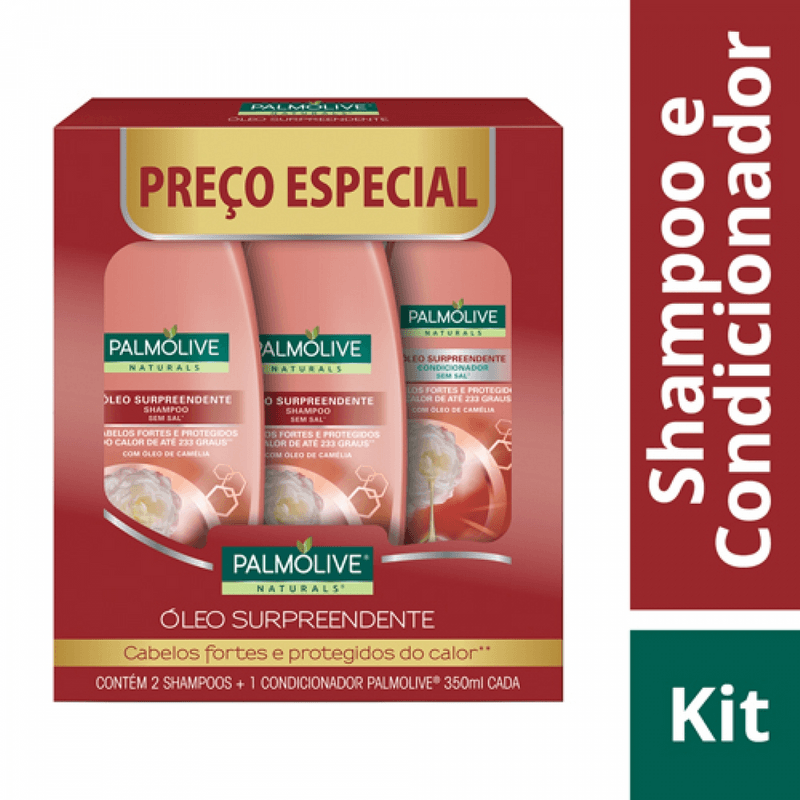 Kit-2-Shampoos---1-Condicionador-Palmolive-Naturals-Oleo-Surpreendente-350ml-Cada-Preco-Especial