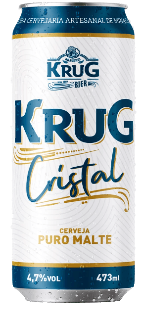 Cerveja Krug Cristal Puro Malte Lata 473ml