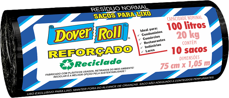 Saco-para-Lixo-Reforcado-100l-Dover-Roll-10-Unidades