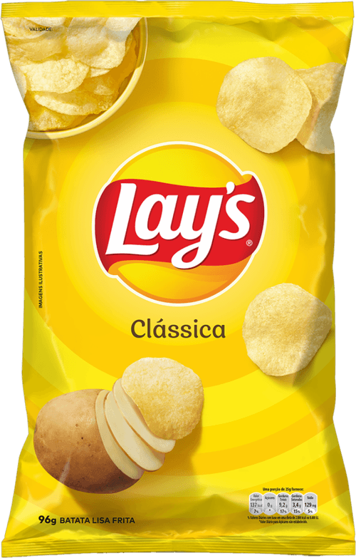 Batata Frita Lisa Clássica Lays Pacote 96g