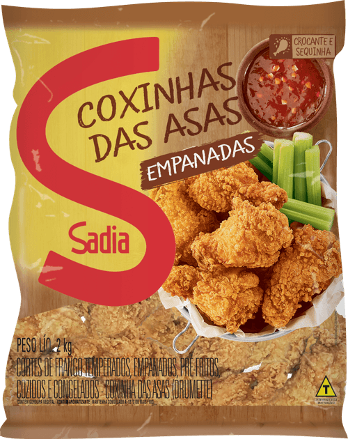 Empanado de Frango Coxinha da Asa Sadia Pacote 2kg