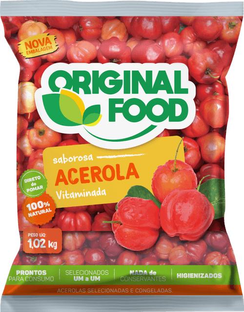 Acerola Congelada Original Food Pacote 1,02Kg