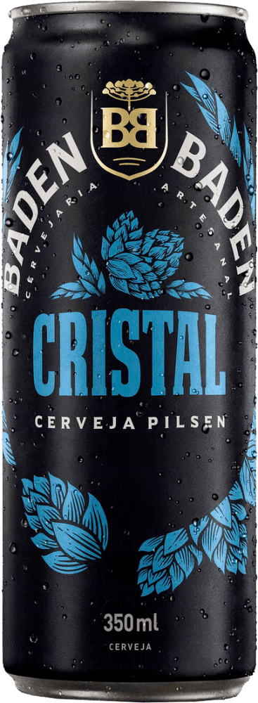 Cerveja Pilsen Cristal Baden Baden Lata 350ml