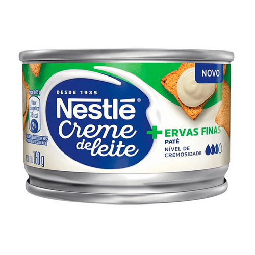 Patê De Creme De Leite Com Ervas Finas Nestlé Lata 160g