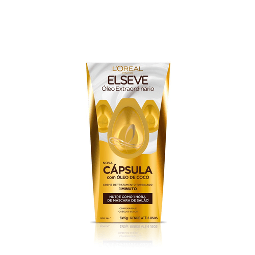 Cápsula De Tratamento L'Oréal Elseve Óleo Extraordinário, 15G