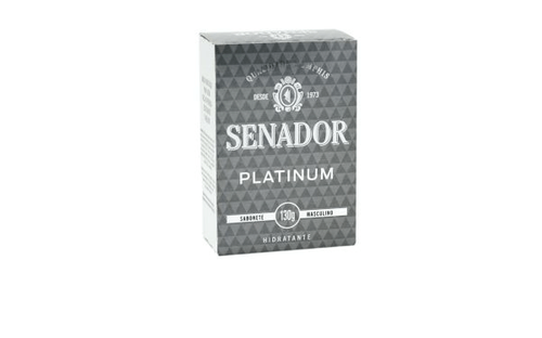 Sabonete Em Barra Perfumado Senador 130g Platinium Unit