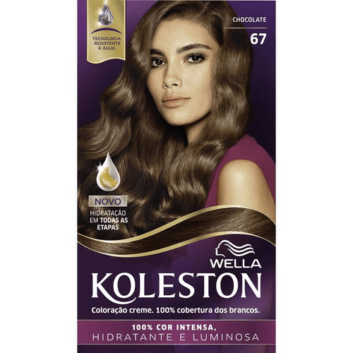 Tintura Permanente Koleston Creme Gloss Kit 67 Chocolate