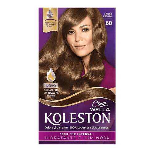 Kit Coloração Creme 60 Louro Escuro Wella Koleston