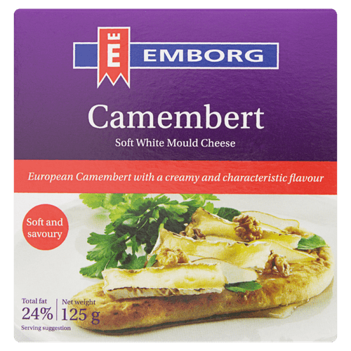Queijo Camembert Dinamarquês Emborg Caixa 125 g