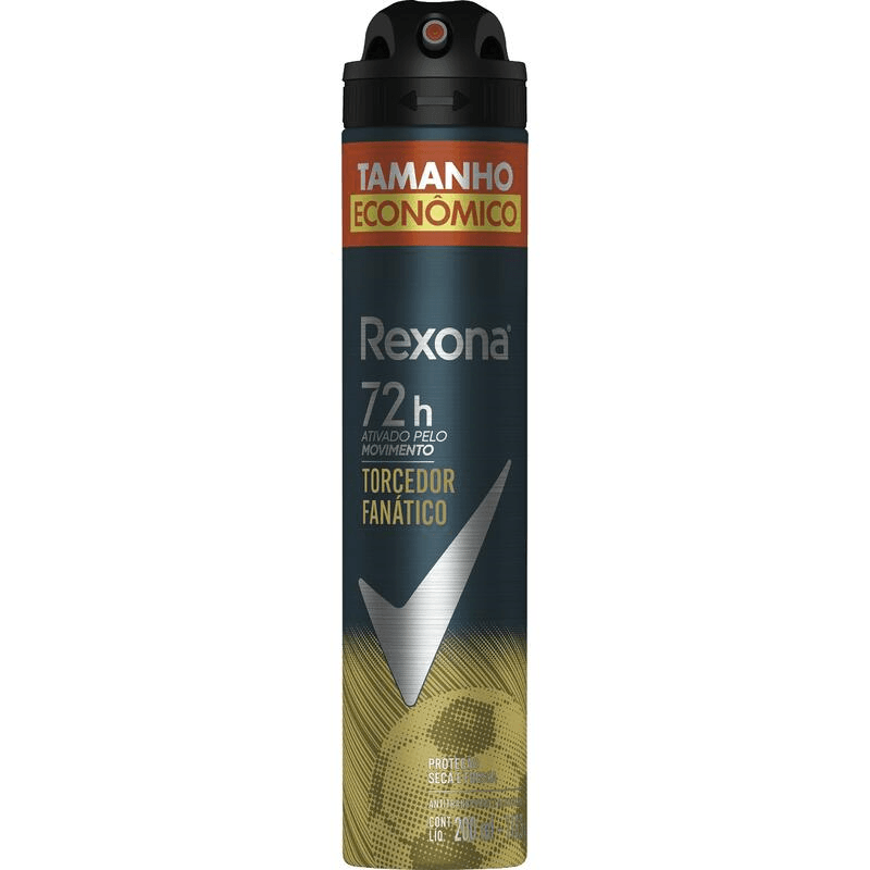 Antitranspirante-Aerossol-72h-Rexona-Men-200ml-Spray-Tamanho-Economico-Edicao-Especial-Torcedor-Fanatico