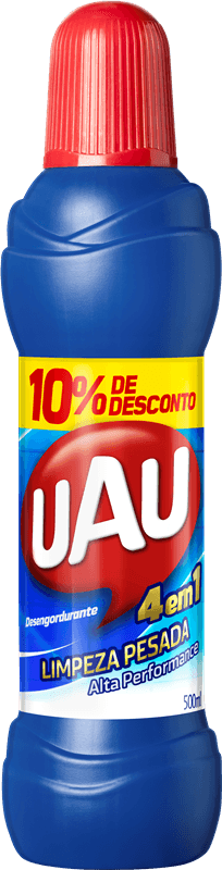 Limpador Uau Limpeza Pesada 500ml Grátis 100ml