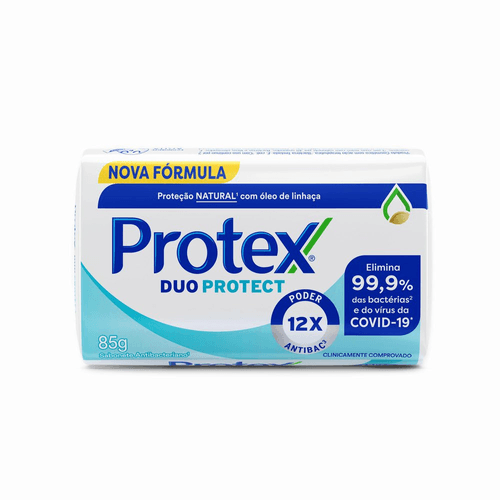 Sabonete em Barra Antibacteriano com Óleo de Linhaça Protex Duo Protect Envoltório 85g