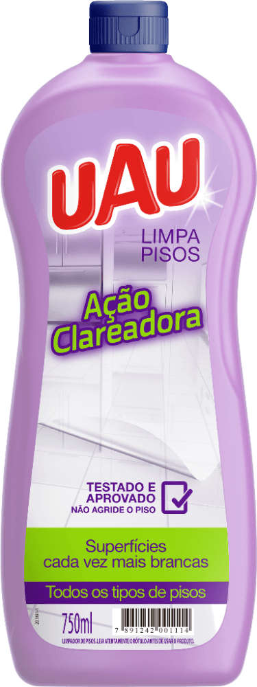 Limpa Pisos Uau Ação Clareadora 750ml