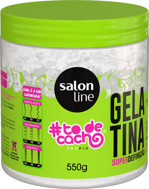 Gelatina Salon Line #to De Cacho Não Sai Da Minha Cabeça Pote 550g