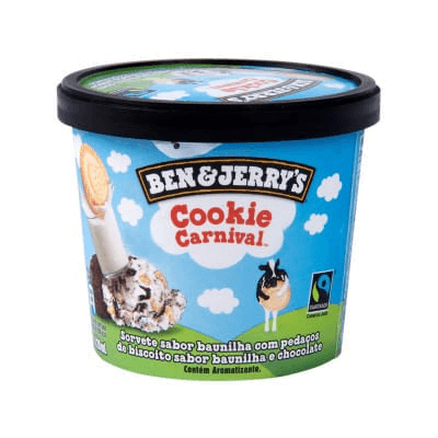 Sorvete Ben & Jerry's Cookie Carnival 120ml