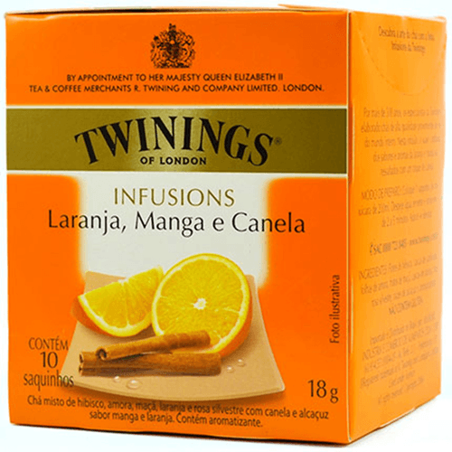 Chá Ervas Inglês Twinings Laranja, Manga E Canela
