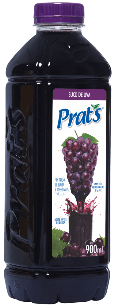 Suco de Uva sem Adição de Açúcar Prat's Garrafa 900ml