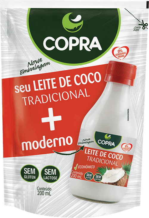 Leite de Coco Tradicional  Copra Sachê 200ml