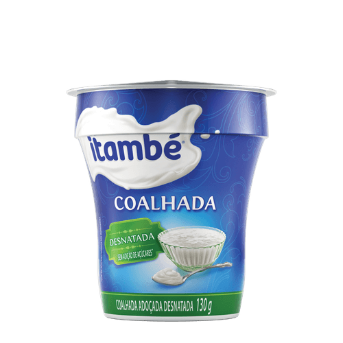 Coalhada Desnatada Adoçada Itambé Copo 170g