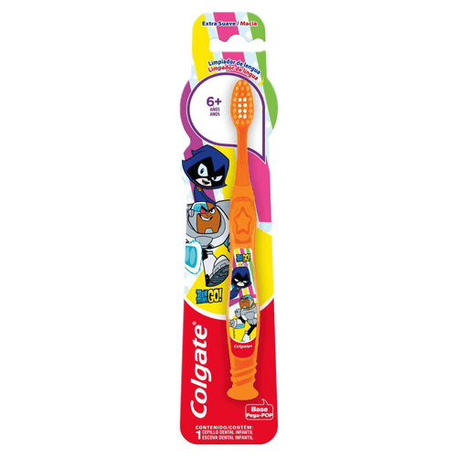 Escova Dental Infantil Extra Suave e Macia Teen Titans Go! 6+ Anos Colgate