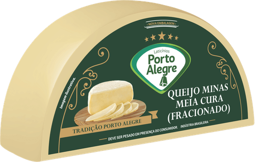 Queijo Minas Porto Alegre Meia Cura Fração 350g