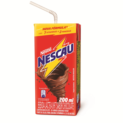 Bebida Láctea UHT Chocolate Nescau Caixa 200ml