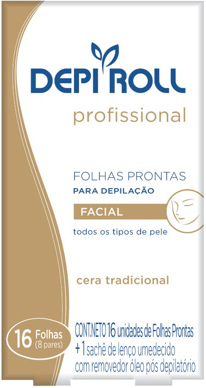 Folha Depilatória Depi Roll Facial Tradicional