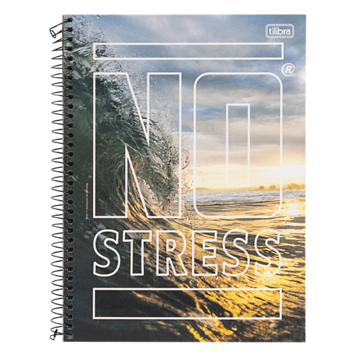 Caderno Capa Dura Espiral No Stress Tilibra 200mm X 275mm 96 Folhas