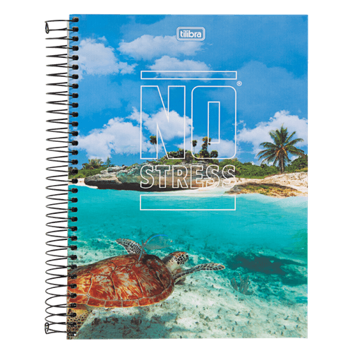 Caderno Capa Dura Espiral No Stress Tilibra 200mm X 275mm 200 Folhas