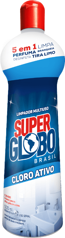 Limpador Super Globo Multiuso 5 em 1 Com Cloro Ativo 500ml